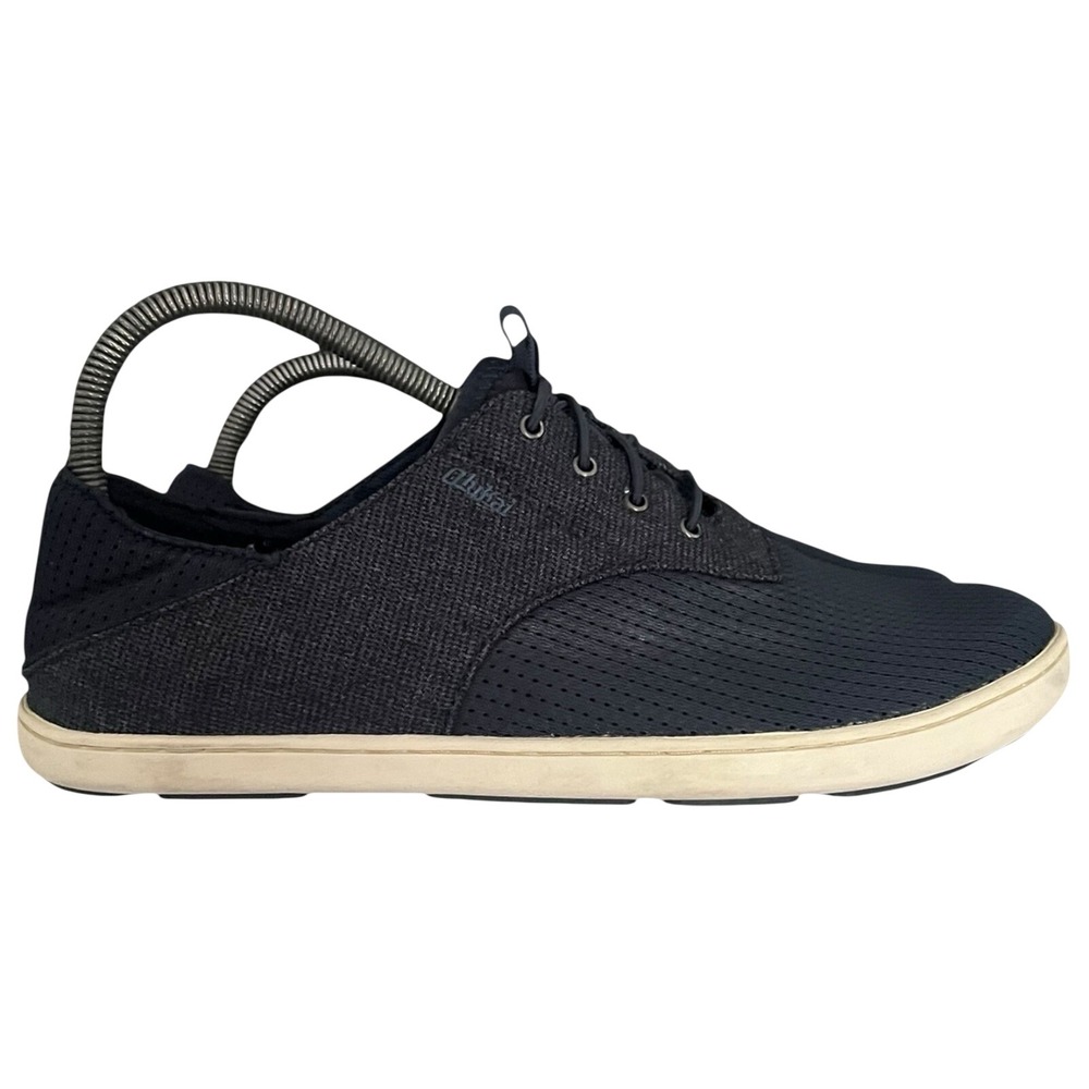 OluKai Nohea Moku Mens 9 Night Navy Blue Mesh Boat Shoes Sneakers‎ 10283-6H6H